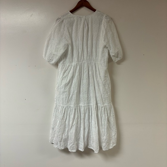 Mexx White Eyelet Mini Dress - Picture 2 of 5